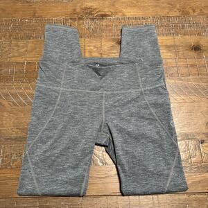 Gap Fit Heather Gray Leggings Size M Activewear Workout Gear Exercise Gym